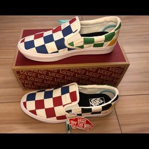 Vans unisex slip on shoes size 9men; 10.5women